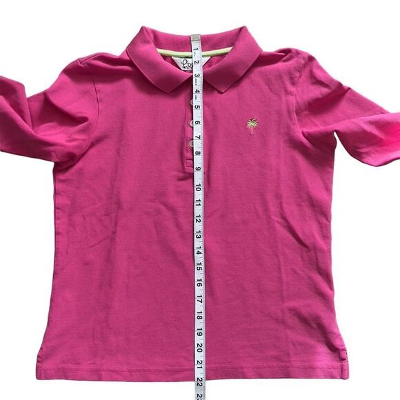 LILLY PULITZER Pink Collared Long Sleeve Polo Shirt Size MEDIUM - Picture 3 of 11